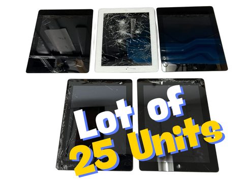 Bundle of 25 Apple Ipad A1458 4th Gen 16GB 9.7" for parts