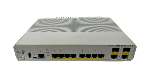 Cisco Catalyst 3560-CG WS-C3560CG-8PC-S 8-Port Gigabit Ethernet with Power Cord