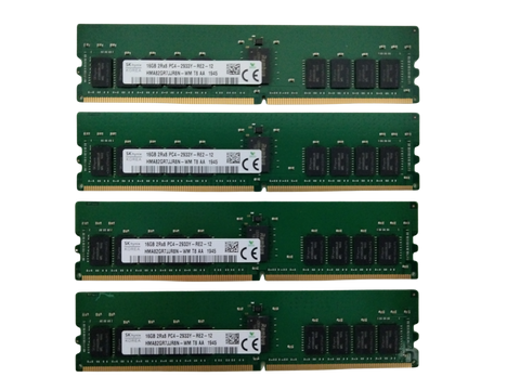 Lot of 4 SK Hynix Server Memory 16GB 2Rx8 (PC4-2933Y)  HMA82GR7JJR8N-WM