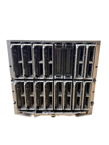 Dell PowerEdge M1000e BladeCenter for M630, M640 6xE3000E-S0 PSU 2xRK095 1x iKVM