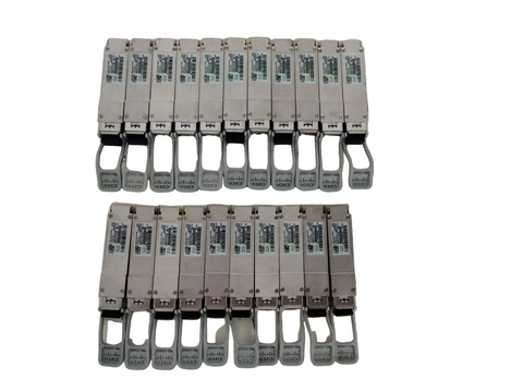Lot of 21 Cisco QSFP-40/100-SRBD dual-rate, bidirectional