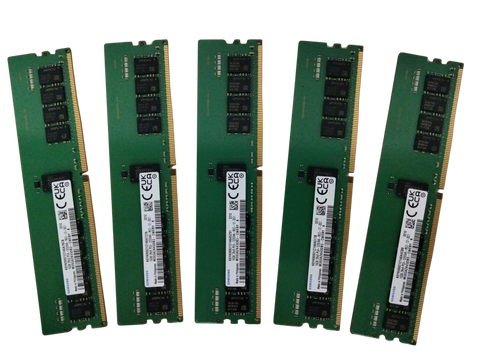 Lot of 5 SAMSUNG Server Memory 16GB 2Rx8 PC4-3200AA M393A2K43DB3-CWEBY