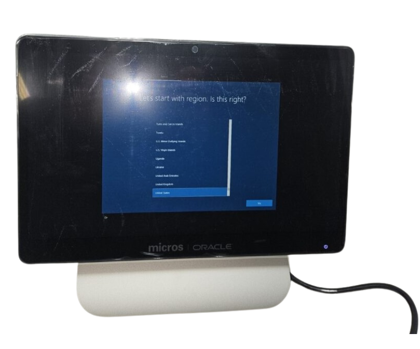 Oracle Micros WorkStation 6 (655x) 7601136 W/Stand i5 8GB RAM 256HDD N ...