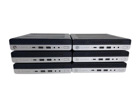 Lot of 6 HP EliteDesk Mini PC 705 G5 Ryzen 5 3400 8GB 256GB