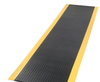 Anti-fatigue ribbed surface mat 3/8" thick 2ft x 58ft Black & Yellow