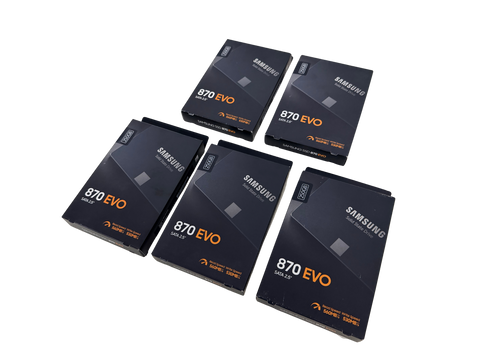 Lot of 5 Samsung 870 EVO 250GB 2.5 SATA III Internal SSD MZ-77E250 NEW