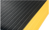 Anti-fatigue ribbed surface mat 3/8" thick 2ft x 58ft Black & Yellow