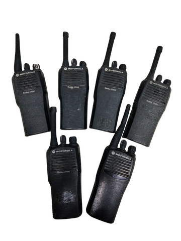 Lot of 6 Motorola CP200 2-Way UHF Radio PMUE1951CAN W/Battery