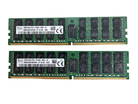 Lot of 62 SK Hynix HMA42GR7MFR4N-TF 16GB 2Rx4 PC4-2133P DDR4 Server Memory