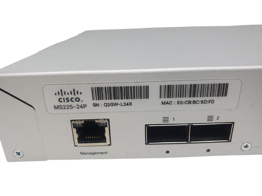 CISCO MERAKI MS225-24P-HW 24-PORT SWITCH 600-58020-20-B | RetailTechOutlet