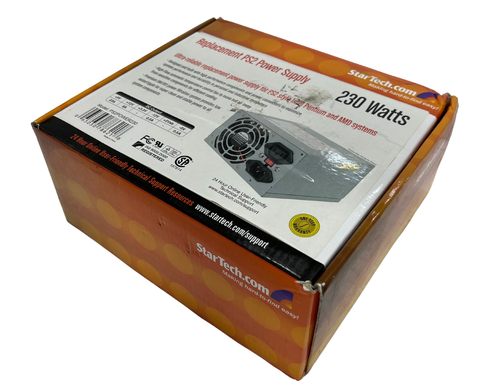 StarTech.com 230 Watt Replacement PC Computer PS2 AT Power Supply