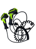 Zebra LI3608-SR00003VZWW Barcode Scanner W/CBA-R71-C09ZAR cable