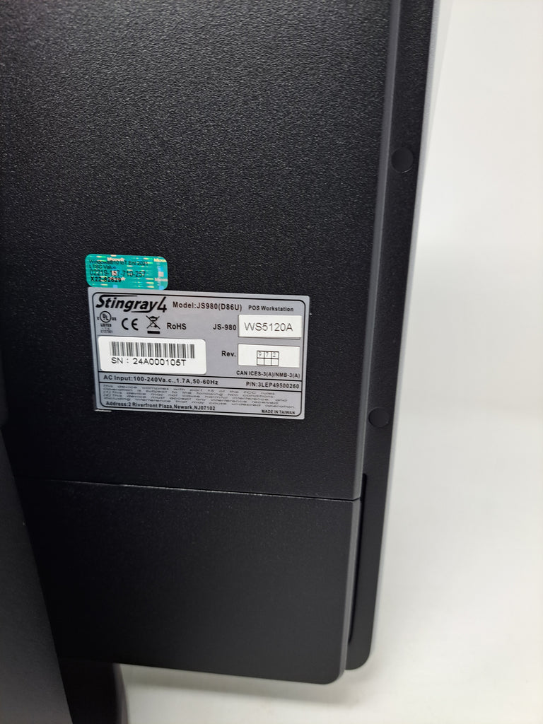 Panasonic JS-980 Stingray 4 Pro POS Terminal JS980WS5120A Warranty inc ...