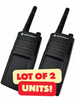 Lot of 2 Motorola RMU2040 RM Series 2-Way Radios 4 Channel 2 Watt UHF