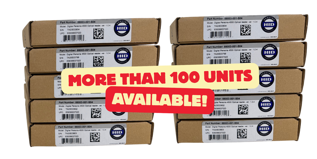 Lot of 10 HID Digital Persona 4500 Fingerprint Reader 88003-001-S04 ...