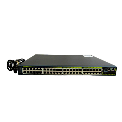 Cisco WS-C2960S-48FPS-L Catalyst 2960-S 48-Port PoE+ Network Switch USED