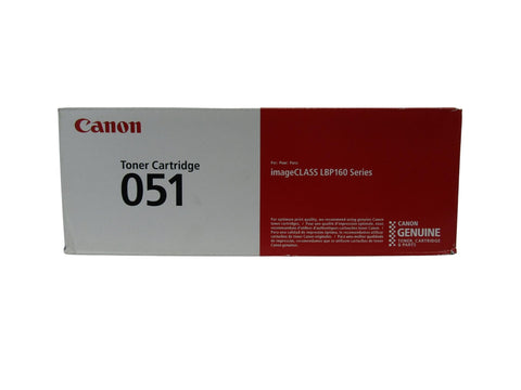 Canon Genuine Toner Cartridge - 051 Black (2168C001), 1-Pack — SEALED