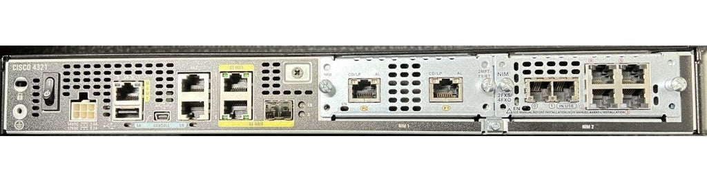 Cisco 4300 Series ISR4321/K9 Router NIM-2FXS/4FXO NIM-2MFT-T1 ...